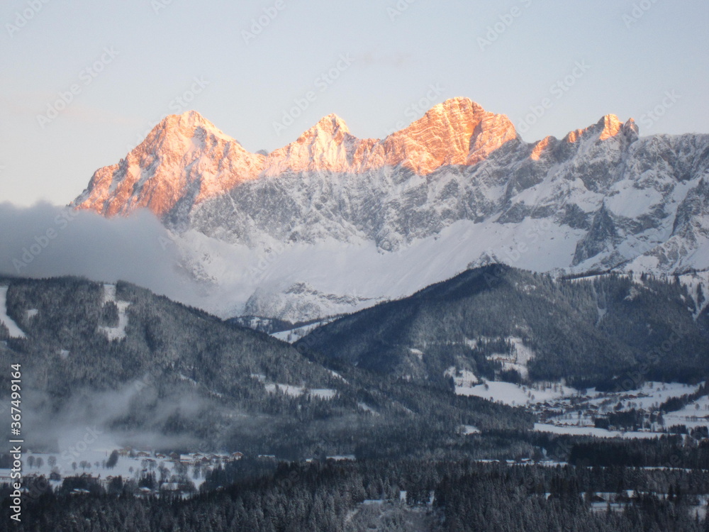 Fototapeta premium mountains in the snow