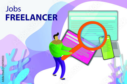 job freelance become afreelance with internet, marketing online. work from home by mobile