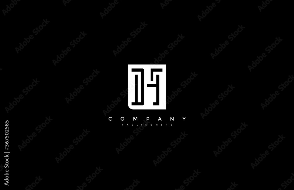 Obraz premium Vector Letter H Modern Monogram Logotype Design