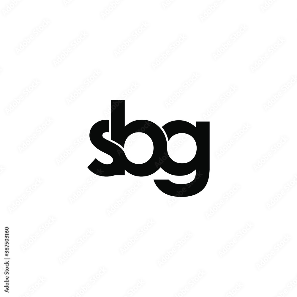 SBG letter logo design on white background. SBG creative initials circle  logo concept. SBG letter design. 16071685 Vector Art at Vecteezy