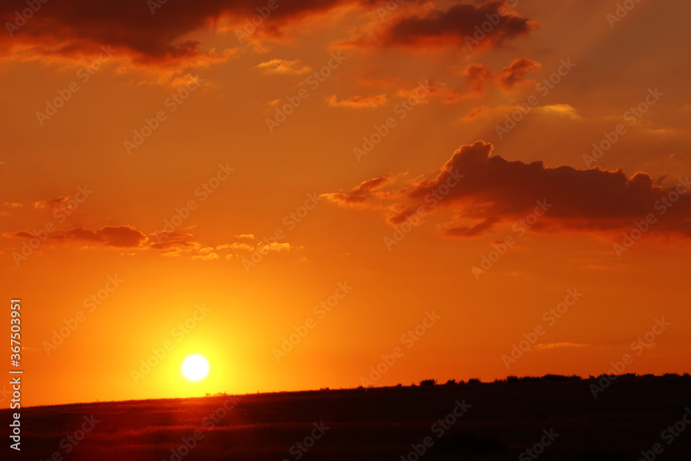 Dramatic breathtaking South African sunset Dramatic breathtaking South African sunset