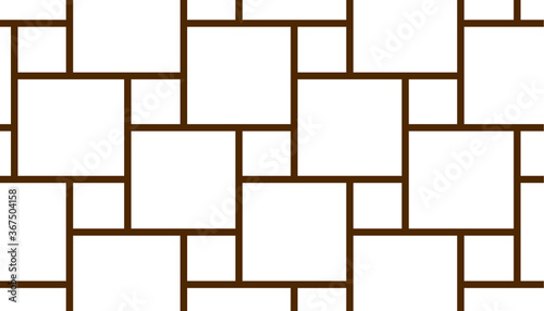 Brown square grid pattern vector