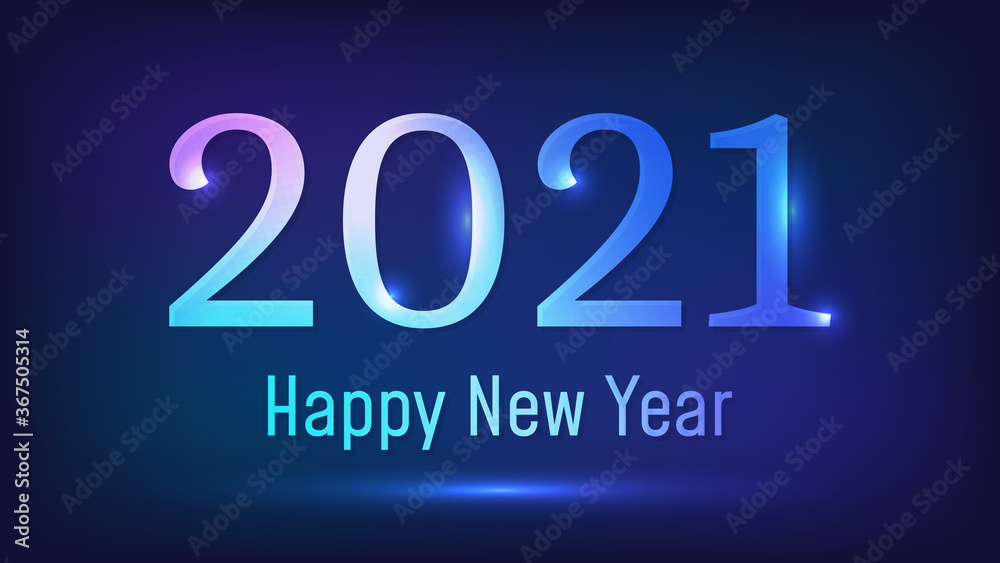 2021 Happy New Year neon background 2021 Happy New Year neon background