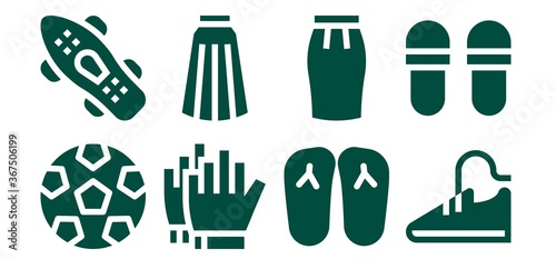 shoe icon set