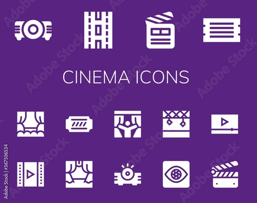 cinema icon set