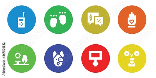 Modern Simple Set of two Vector filled Icons