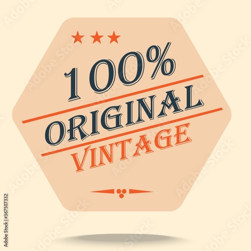original vintage label