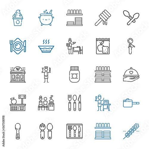 spoon icons set