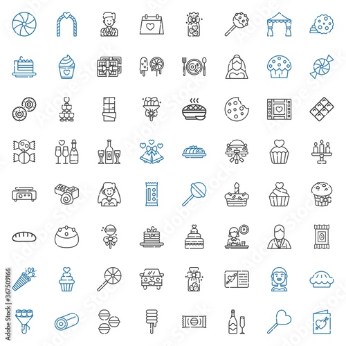 cake icons set