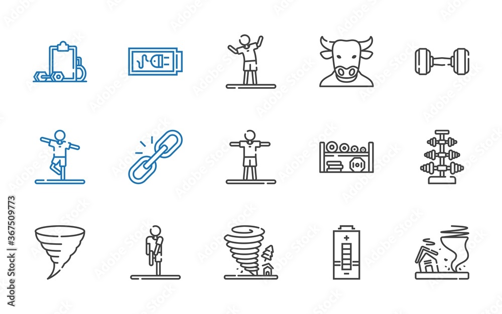 strength icons set strength icons set
