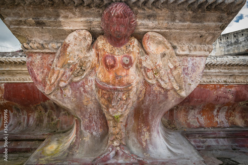 Fuente de Pescados en el convento mercedario, iglesia de la Merced, Antigua Guatemala, departamento de Sacatepéquez, República de Guatemala, América Central photo