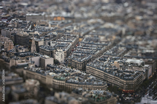 Photography Avenue George V with tilt-shift effect