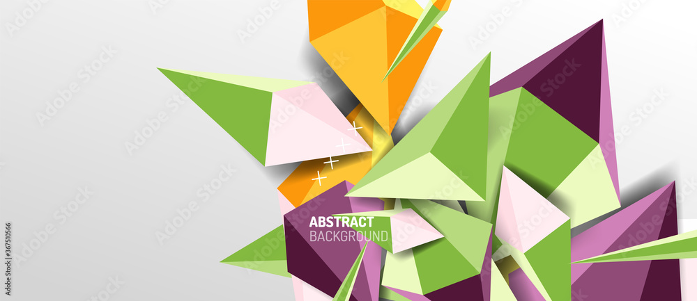 Trendy simple triangle abstract background, dynamic motion concept. Vector Illustration For Wallpaper, Banner, Background, Card, Book Illustration, landing page