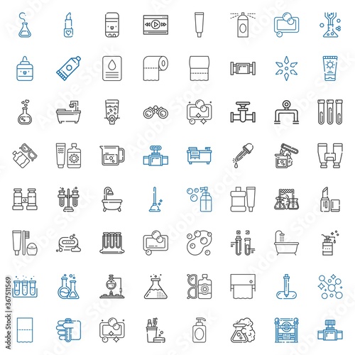 tube icons set