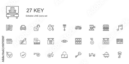 key icons set