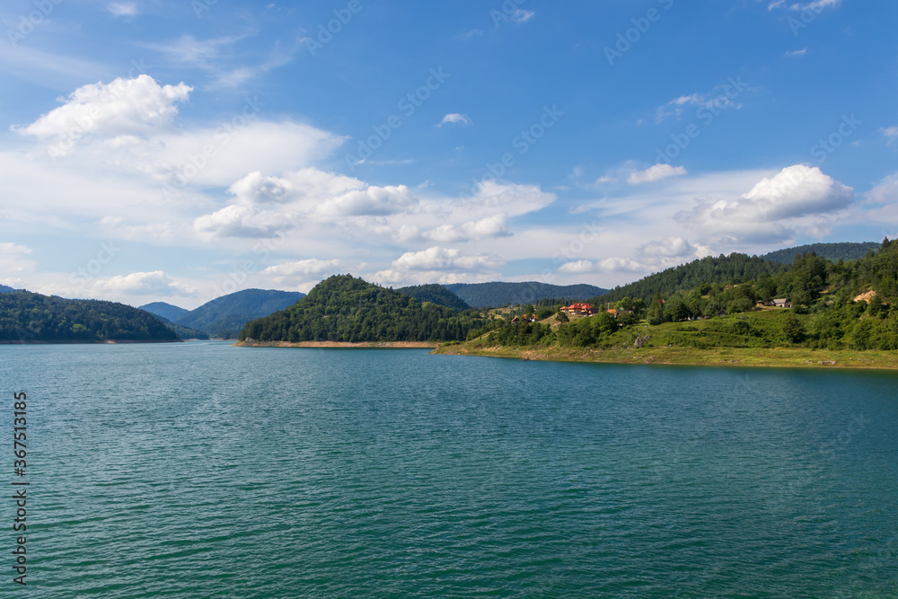 Zaovine Lake is located on the southern slopes of the Tara Mountain. The lake, with its five bays, have been nicknamed the 