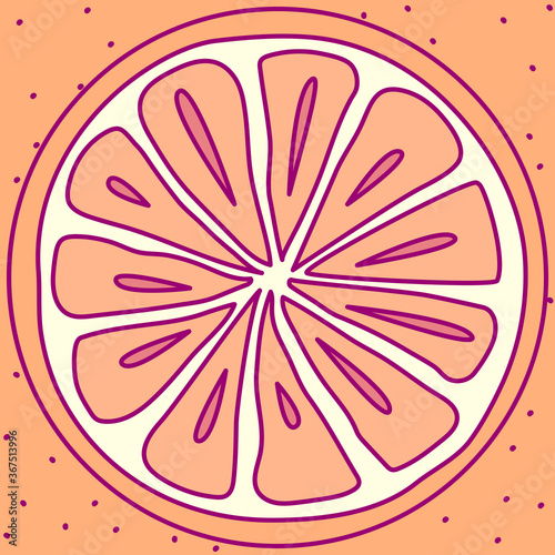 vector template cute fruit. print for disposable tableware