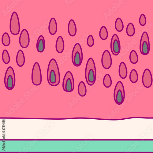 vector template cute fruit. print for disposable tableware