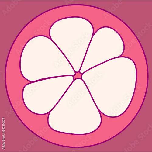 vector template cute fruit. print for disposable tableware