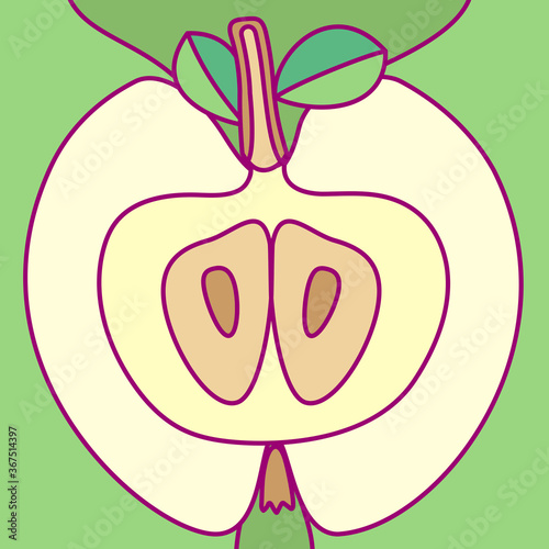 vector template cute fruit. print for disposable tableware