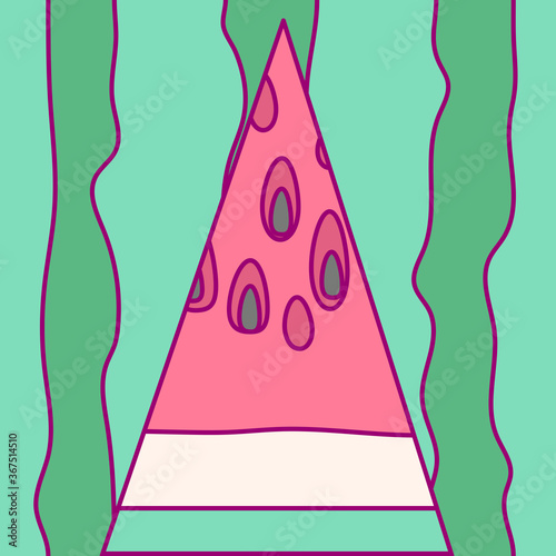 vector template cute fruit. print for disposable tableware