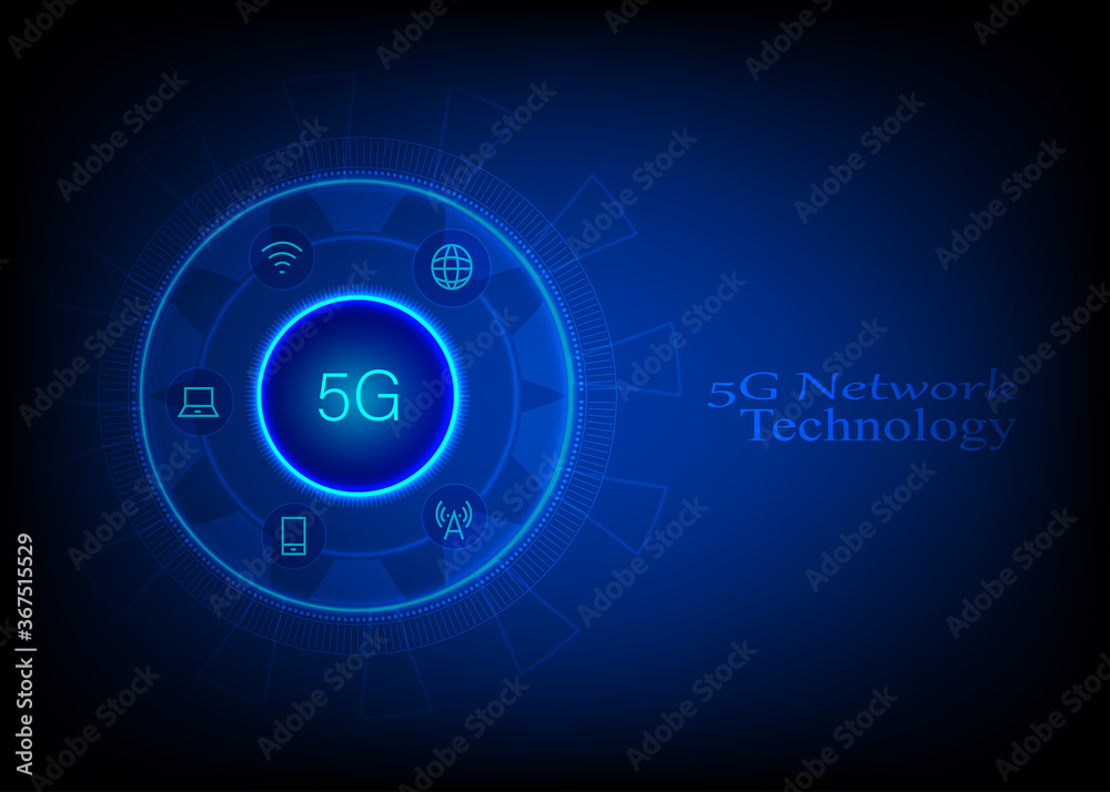 The concept of 5G network, high-speed mobile Internet, new generation networks. Business, modern technology, internet and networking concept