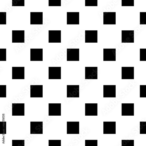vector black white seamless pattern square, quadratic