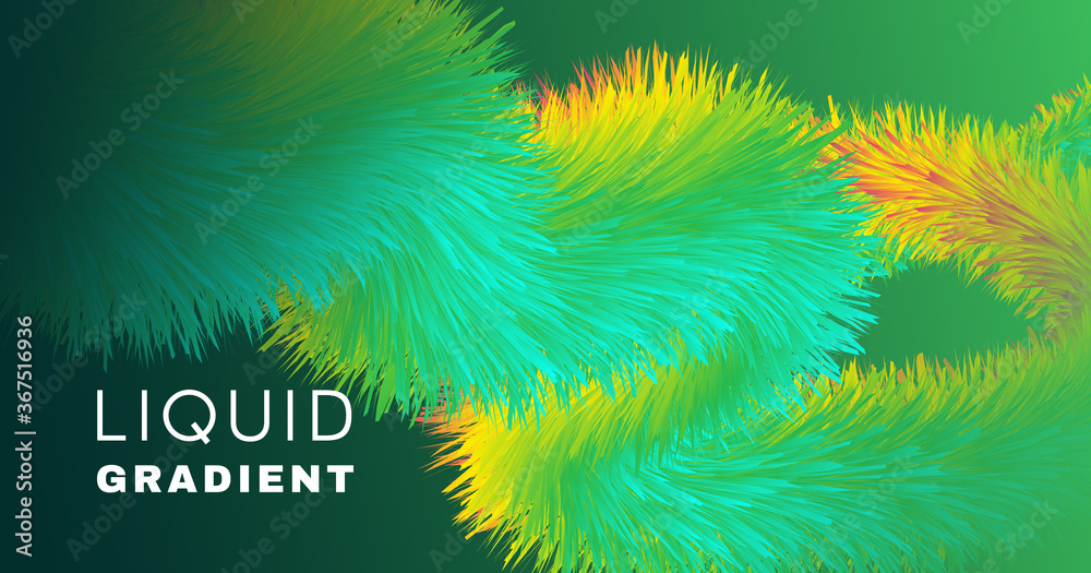 Obraz premium Colorful Fluid Background. 3d Graphic Motion. 