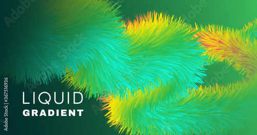 Colorful Fluid Background. 3d Graphic Motion. 