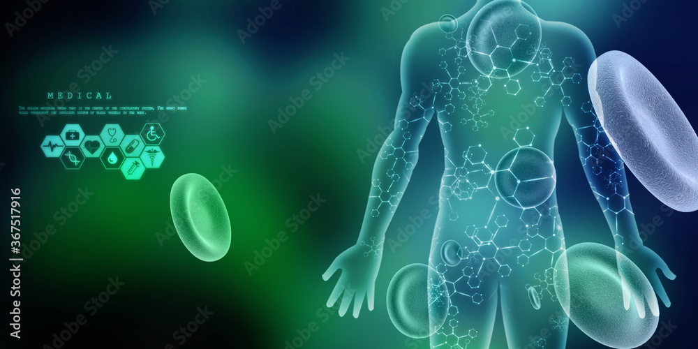 3d rendering red streaming blood cells background. 3d rendering red streaming blood cells background.