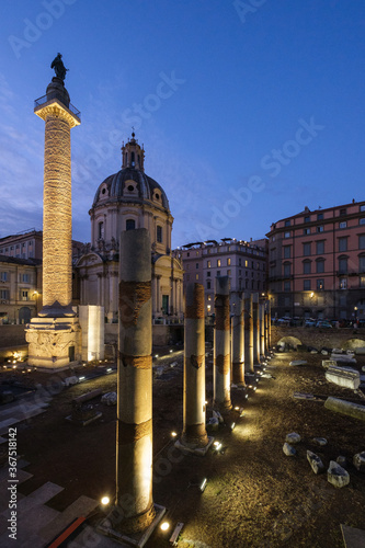 Photography Foro Traiano and Column, Rome, Lazio, Italy