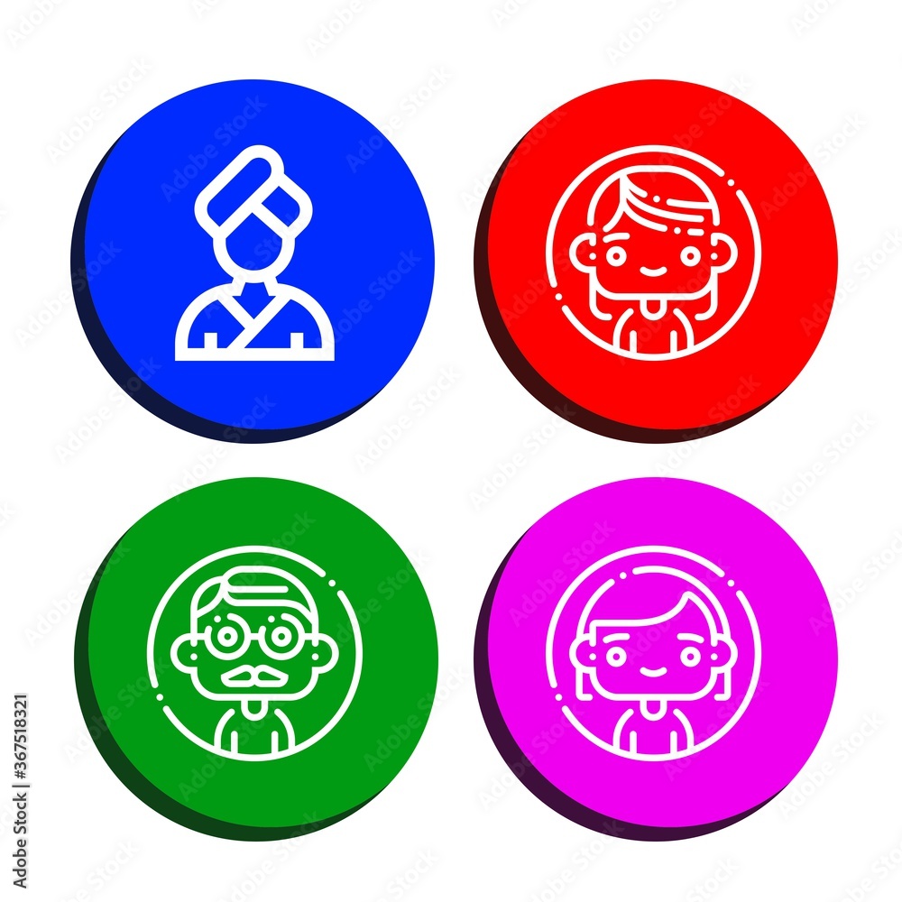 avatar icon set