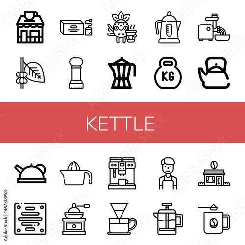 kettle icon set
