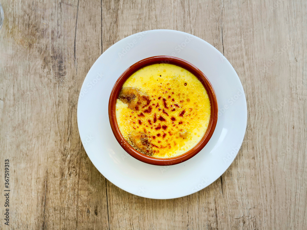 French dessert Creme brulee ready to eat French dessert Creme brulee ready to eat