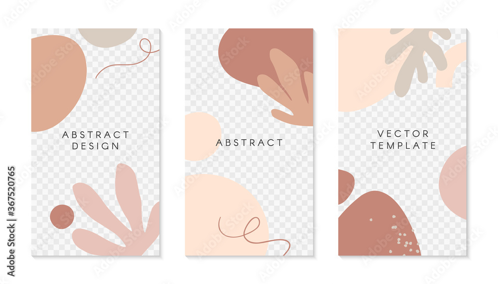 Bundle of editable insta story templates with copy space for text.Modern vector layouts with hand drawn organic shapes and textures.Trendy design for social media marketing,digital post,prints,banners Bundle of editable insta story templates with copy space for text.Modern vector layouts with hand drawn organic shapes and textures.Trendy design for social media marketing,digital post,prints,banners
