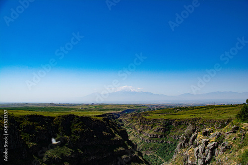 Mount Ararat and Kasakh River Canyon photo