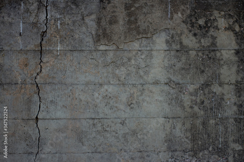 Old dirty gray concrete wall