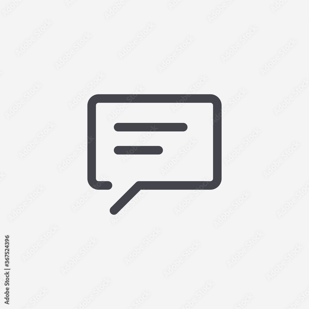 Speech bubble icon. Chat symbol modern, simple, vector, icon for website design, mobile app, ui. Vector Illustration Speech bubble icon. Chat symbol modern, simple, vector, icon for website design, mobile app, ui. Vector Illustration