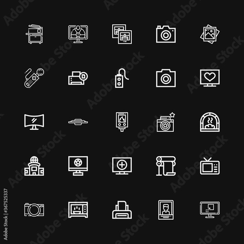 Editable 25 electronics icons for web and mobile