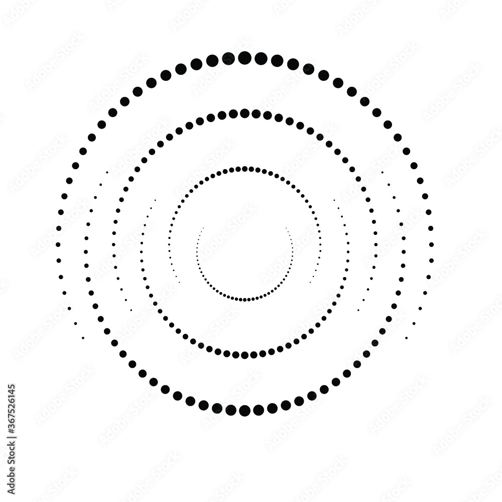 Halftone dots in circle form. round logo . vector dotted frame . design element Halftone dots in circle form. round logo . vector dotted frame . design element