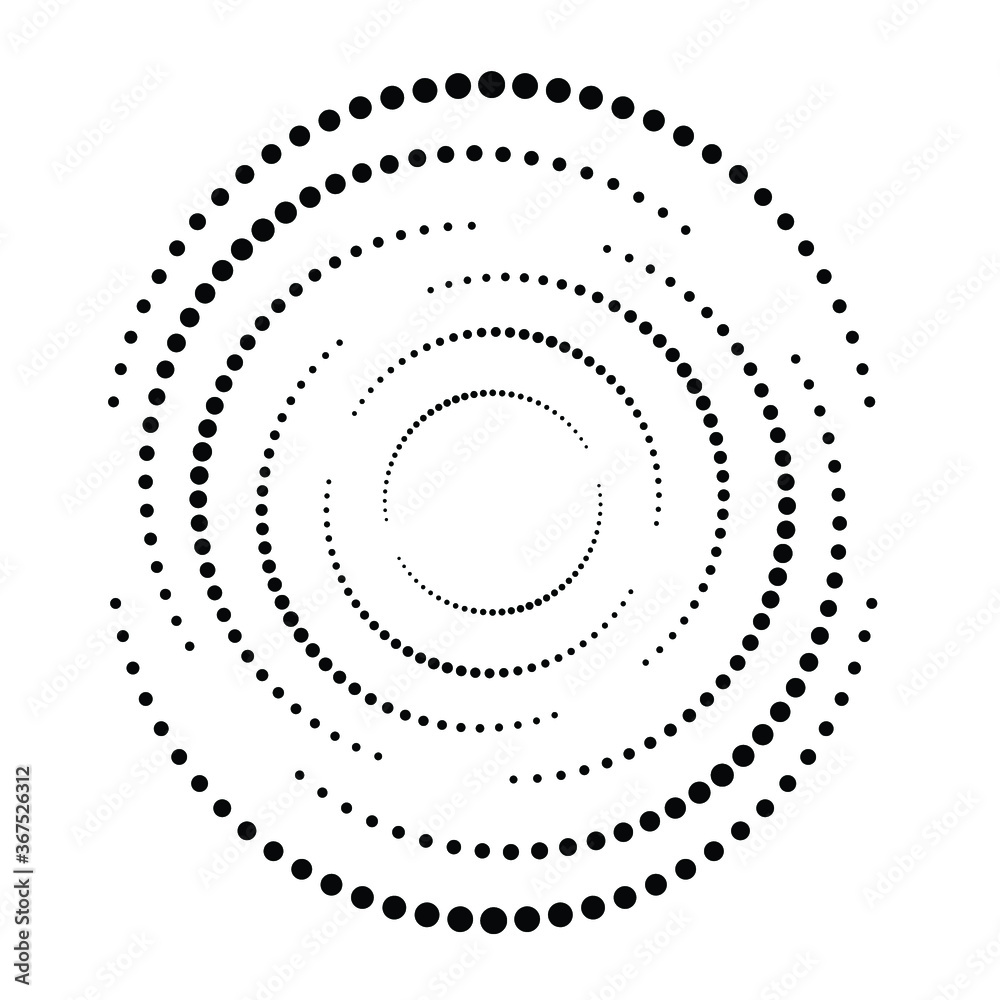 Halftone dots in circle form. round logo . vector dotted frame . design element Halftone dots in circle form. round logo . vector dotted frame . design element