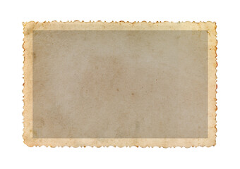 Vintage photo frame with figured edges.