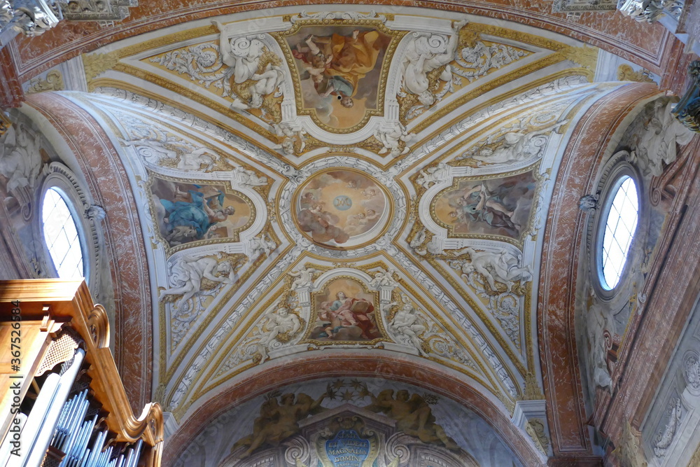 Decke der Kirche Santa Maria degli Angeli in  Rom, Italien