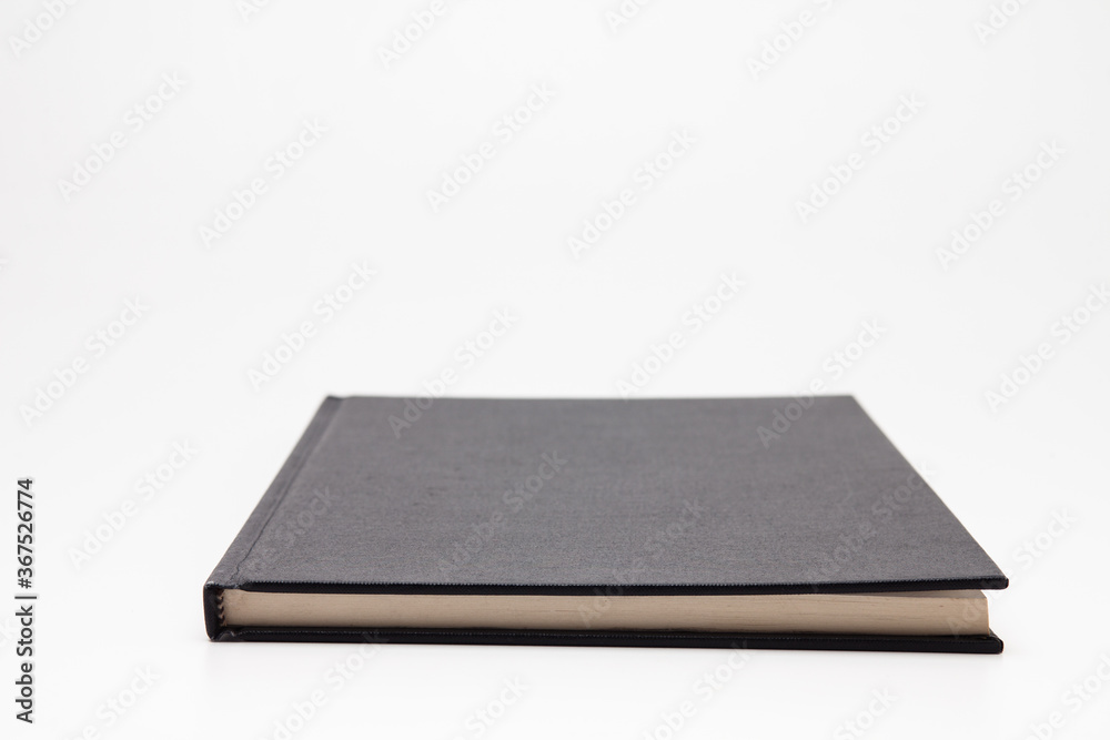 Stand Black blank book isolated on white background Stand Black blank book isolated on white background