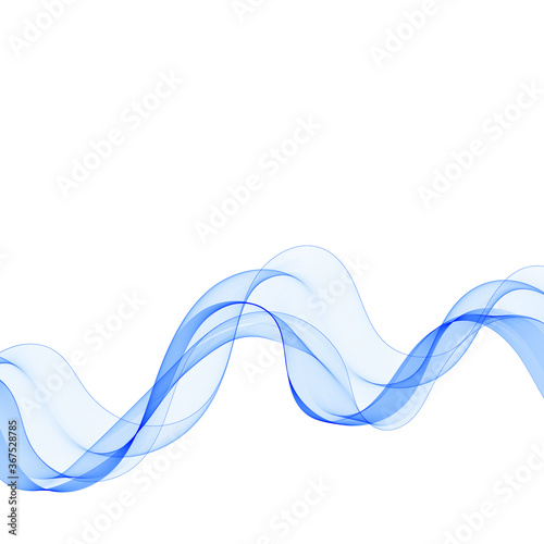 Abstract vector background with smooth color wave. Smoke wavy lines.eps 10 © Kateryna