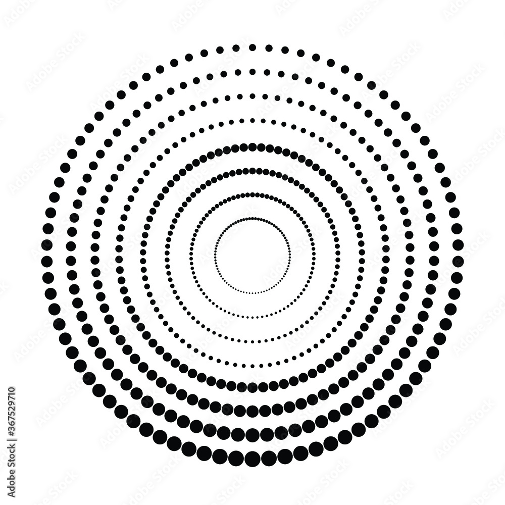 Halftone dots in circle form. round logo . vector dotted frame . design element Halftone dots in circle form. round logo . vector dotted frame . design element