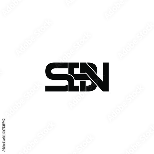 sbn letter original monogram logo design photo