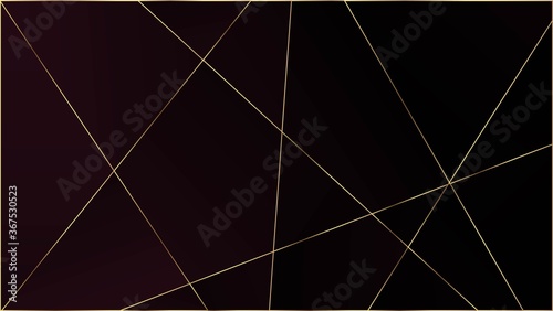 Red Premium Polygon Pattern. Elegant Dark Platinum Chic Shapes Border 