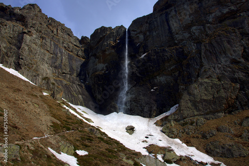 Raisko praskalo waterfall in the central balkan national park near to peak Botev, Bulgaria
 photo