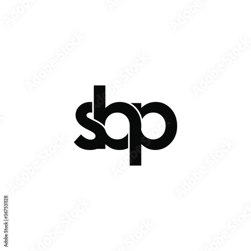 sbp letter original monogram logo design © ahmad ayub prayitno